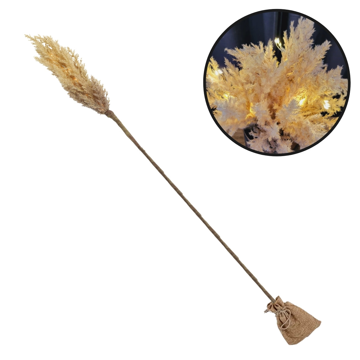 ARTIFICIAL FLOWER NL ASTILBE LED BEIGE 90 CM