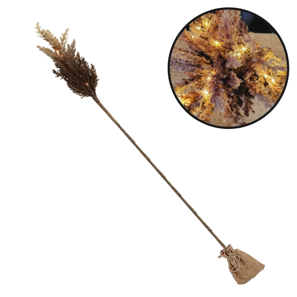 ARTIFICIAL FLOWER NL ASTILBE LED BROWN 90 CM