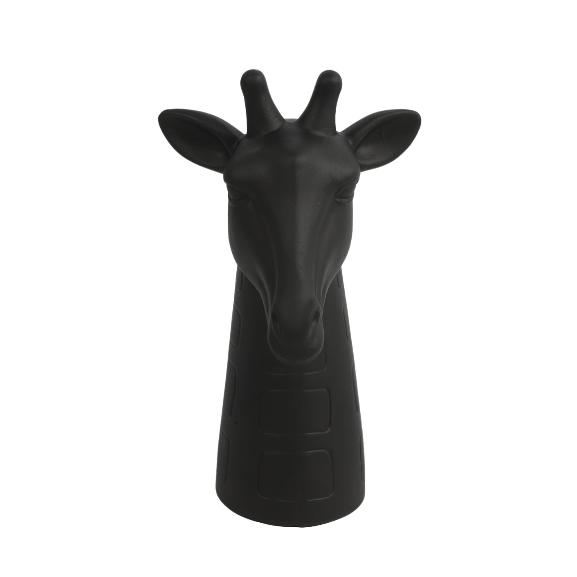 DECOR SCULPTURE GIAFFE BLACK