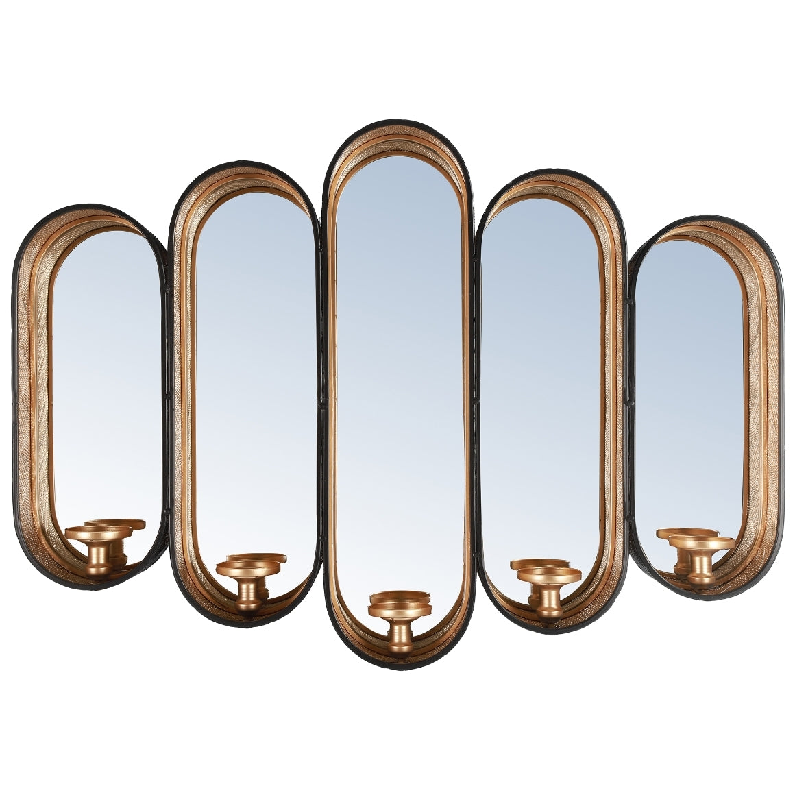 WALL DECOR WALL MIRROR CANDLE HOLDER 95 CM
