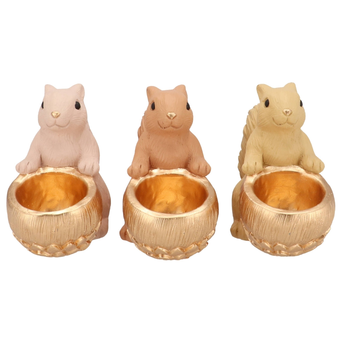 DECOR  BOWL JINGLE SQUIRREL SITTING 17 CM