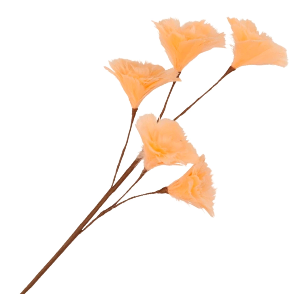ARTIFICIAL FLOWER NL FEATHER PEACH