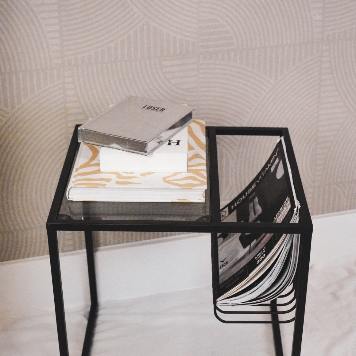 SIDE TABLE  METAL BLACK 40 CM