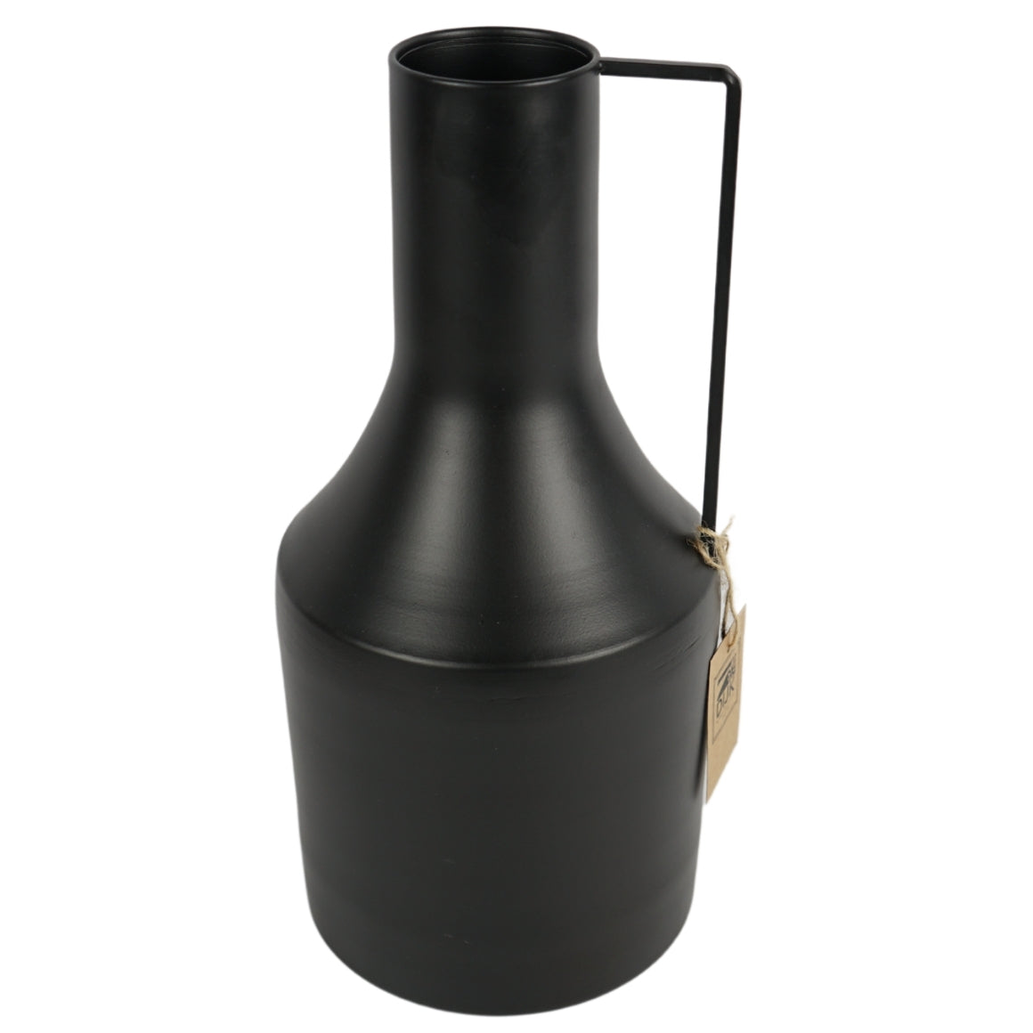 METAL PINK VASE  34 CM