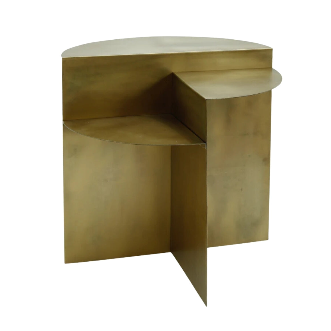 SIDE TABLE PTMD METAL GOLD 50 CM