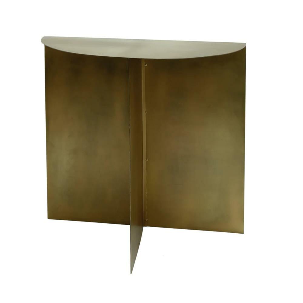 SIDE TABLE PTMD METAL GOLD 50 CM