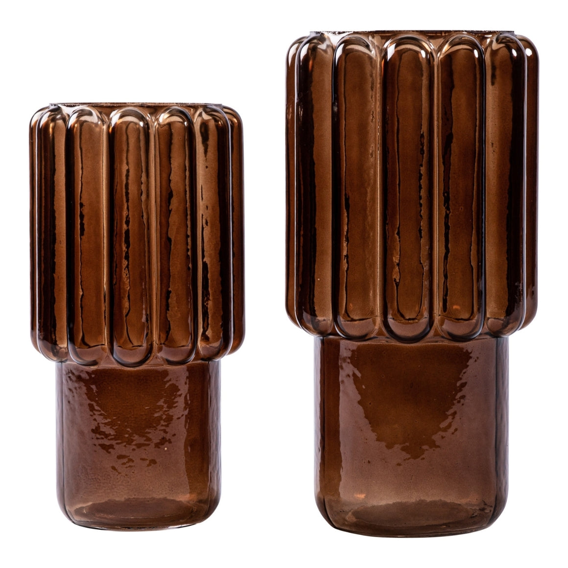 VASE NL BASTOR BROWN 23 CM