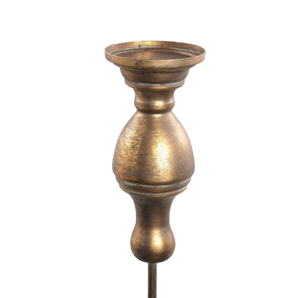 PTMD CANDLE HOLDER VEYRA COPPER DECOR