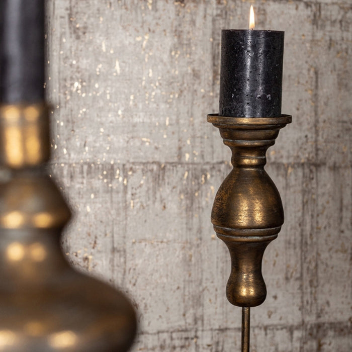 PTMD CANDLE HOLDER VEYRA COPPER DECOR