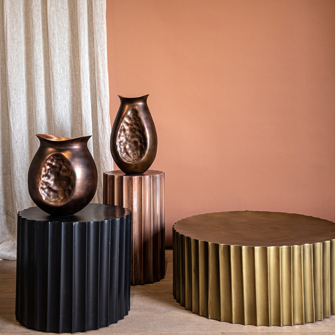 PTMD YINNA COPPER VASE 38 CM