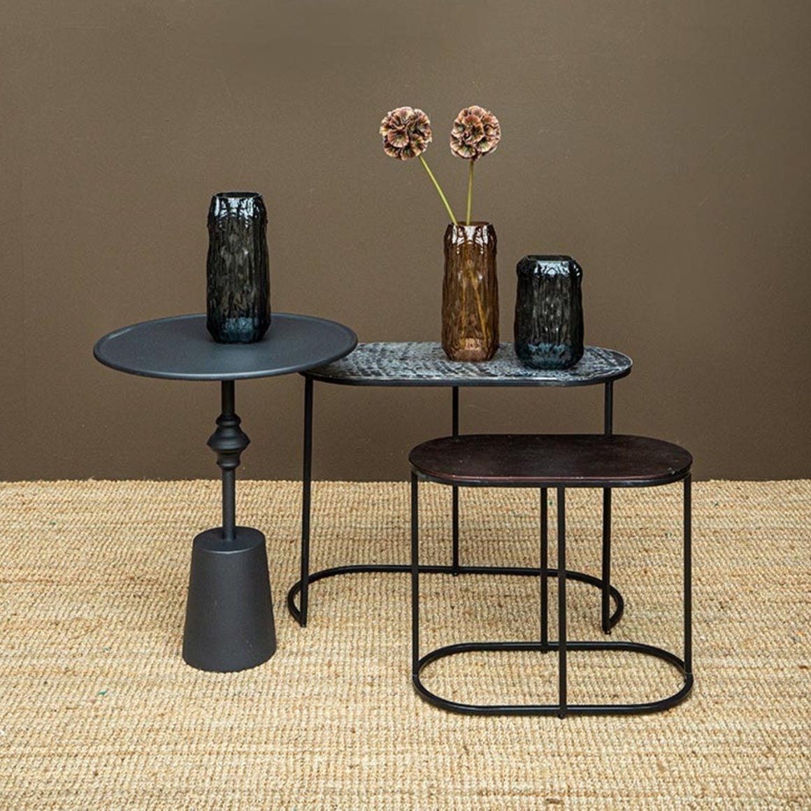 SIDE TABLE NL DINJA METAL 60 CM