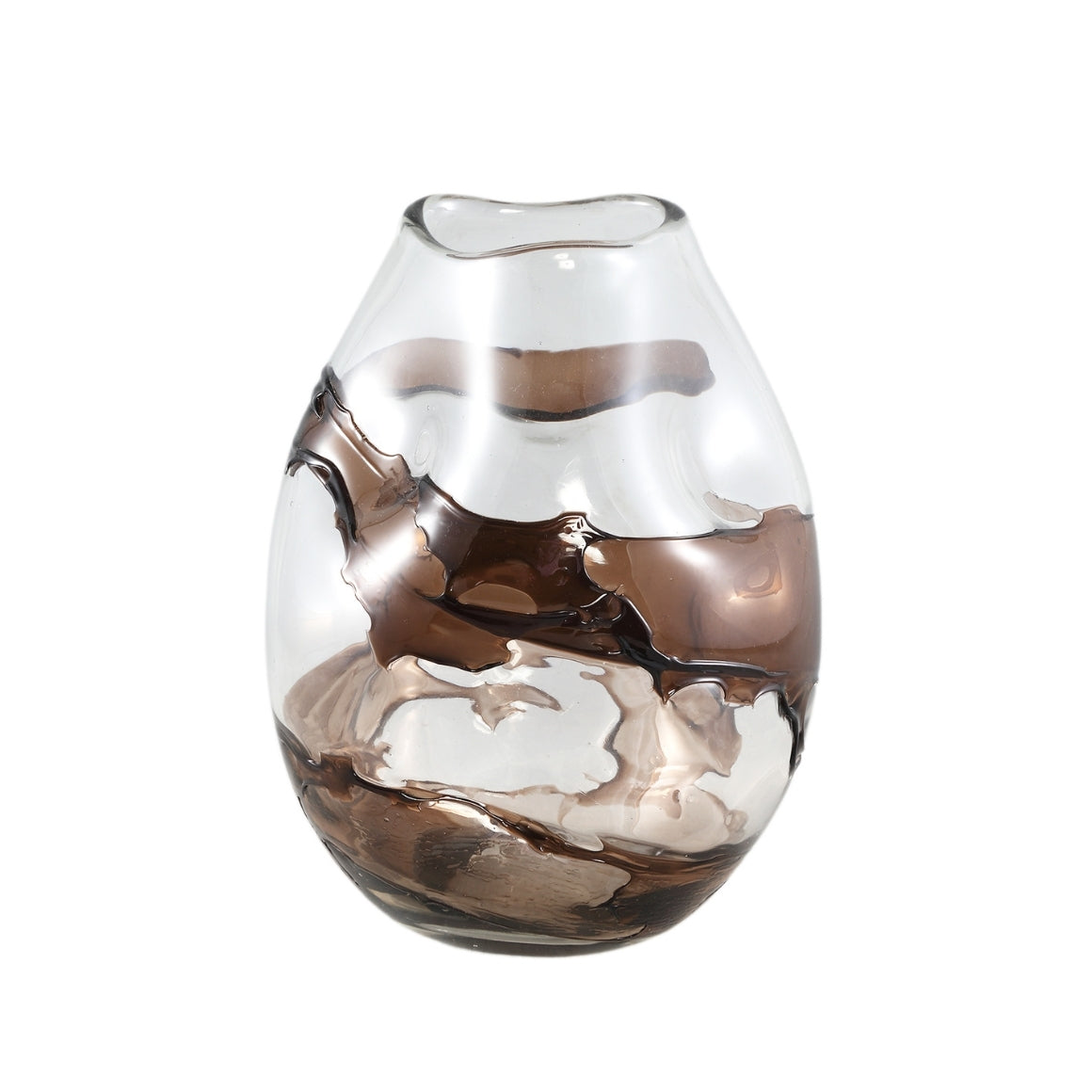 LISEE BROWN VASE 30 CM