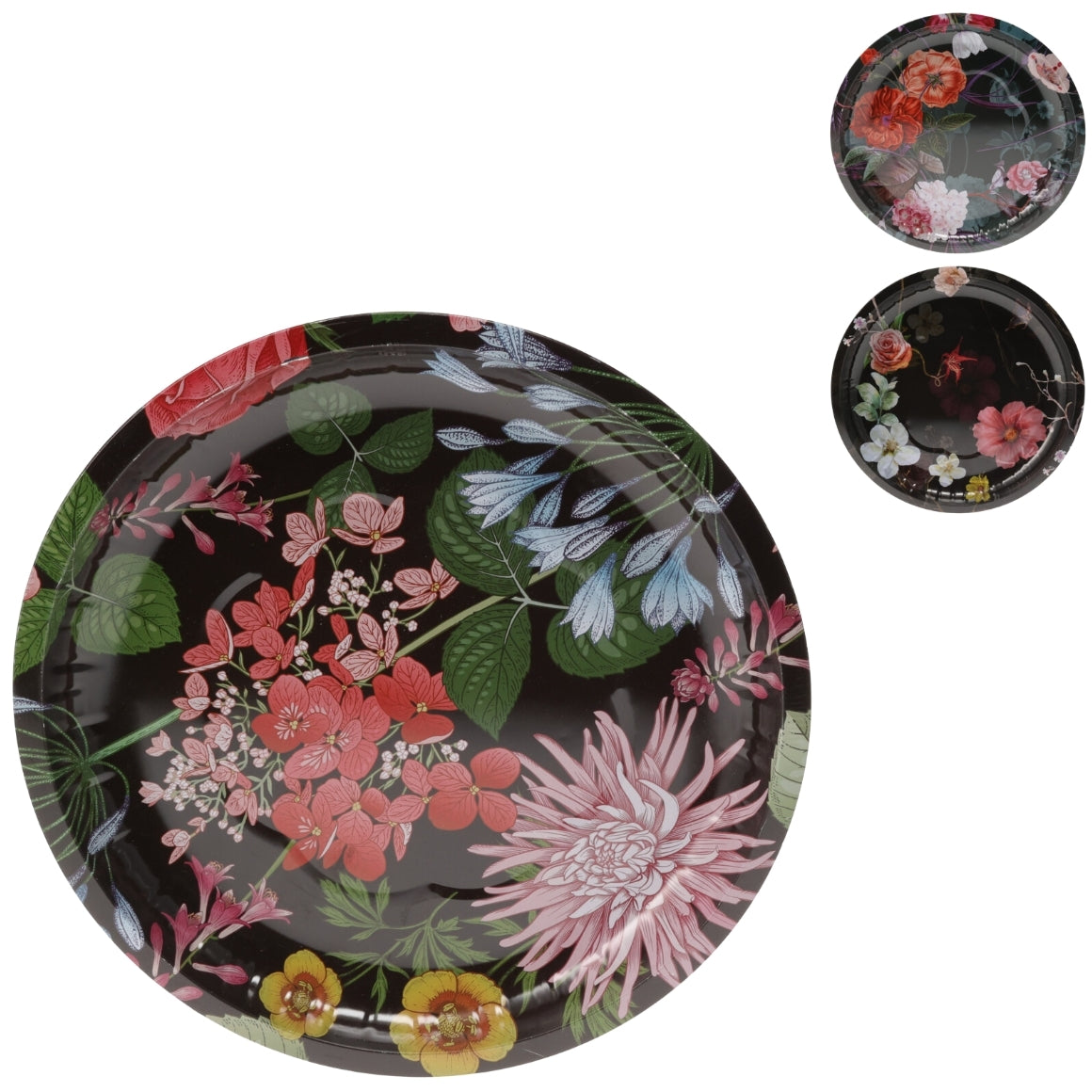 DECOR BOTANICAL BOWL BLACK 26 CM