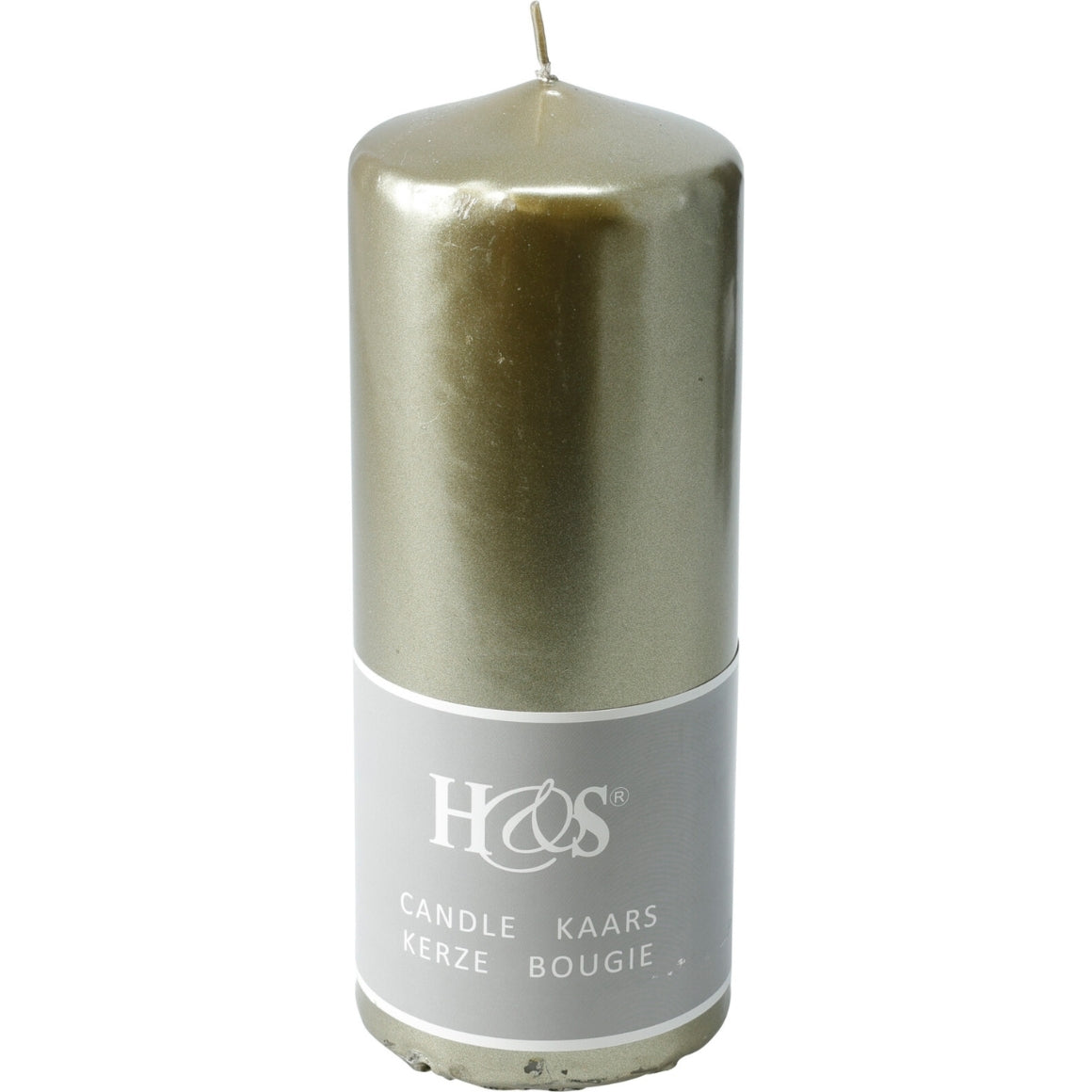 GOLD  PILLAR CANDLE