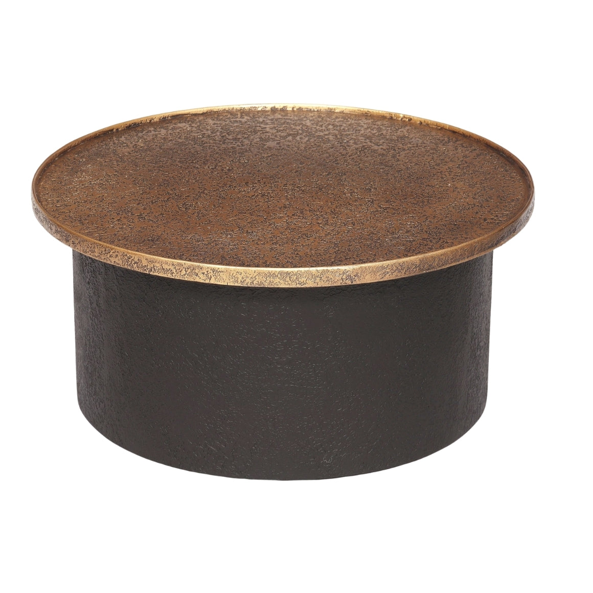 METAL SIDE TABLE BLACK GOLD