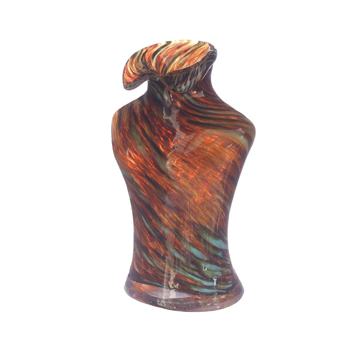 BOSSOM BROWN VASE 20 CM