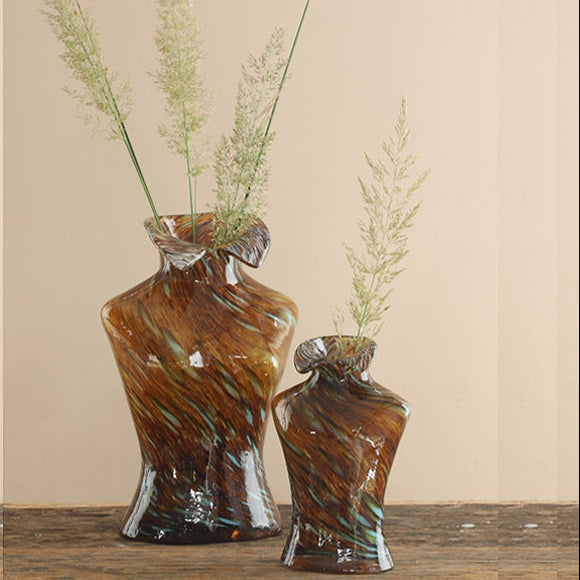 BOSSOM TURQUOISE VASE 20 CM