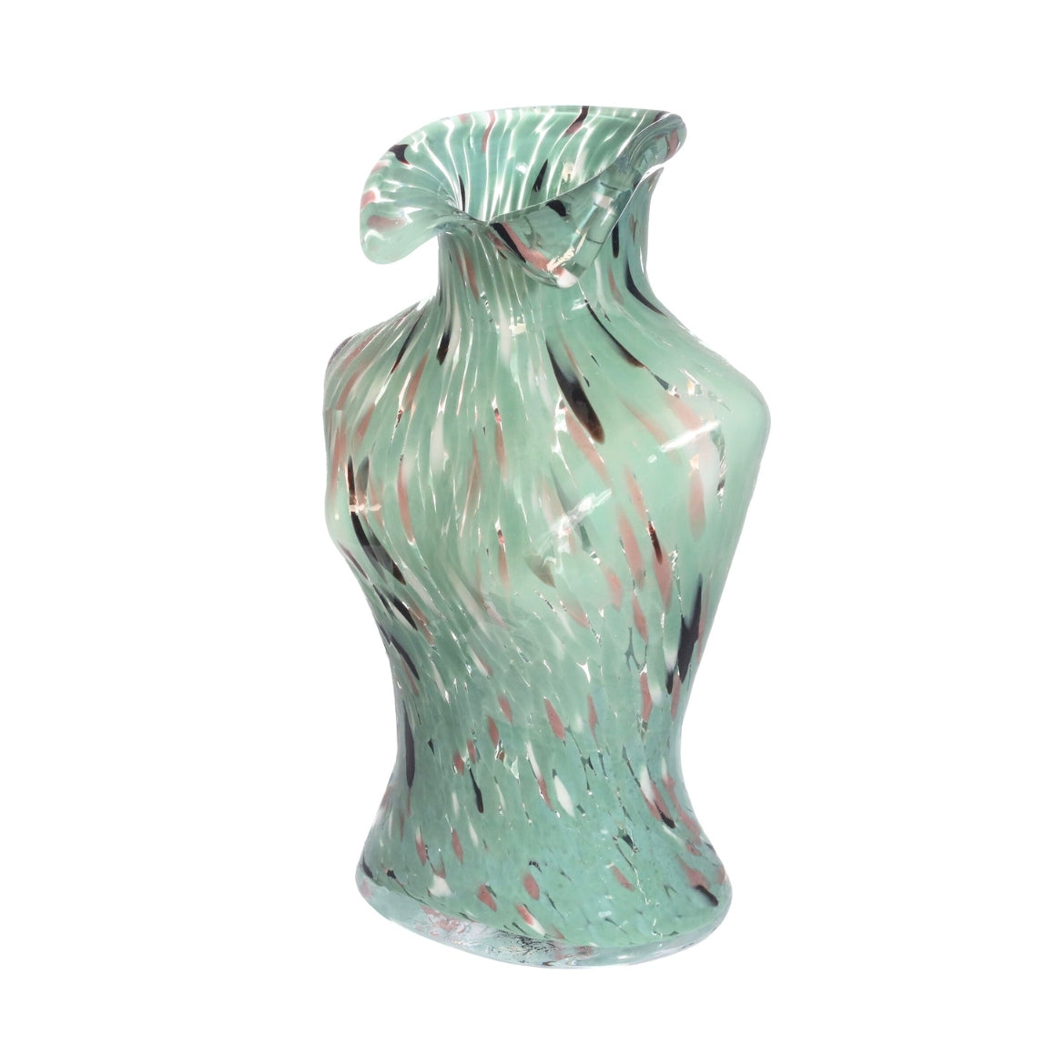 BOSSOM TURQUOISE VASE 20 CM