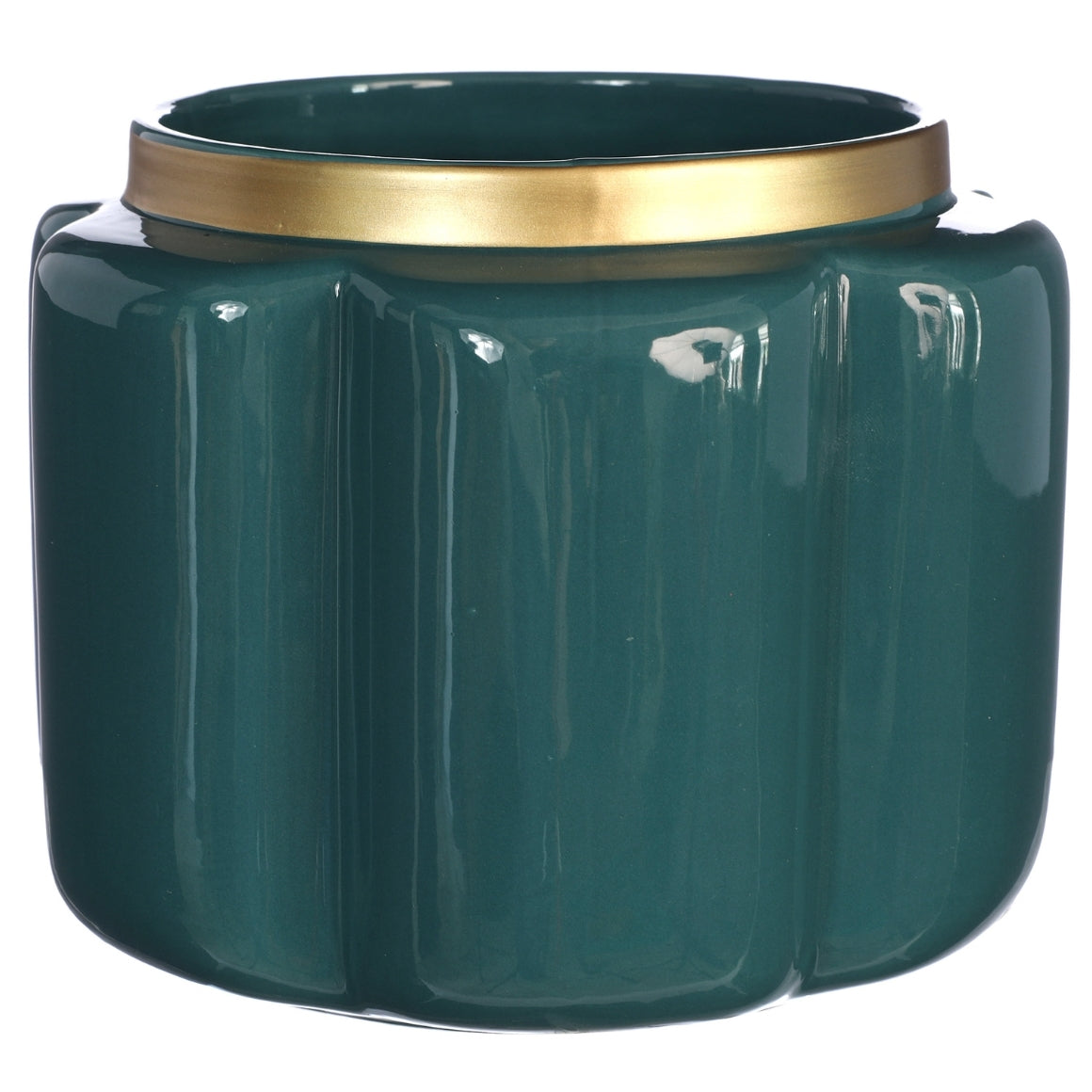 POUFF BLUE VASE 18 CM