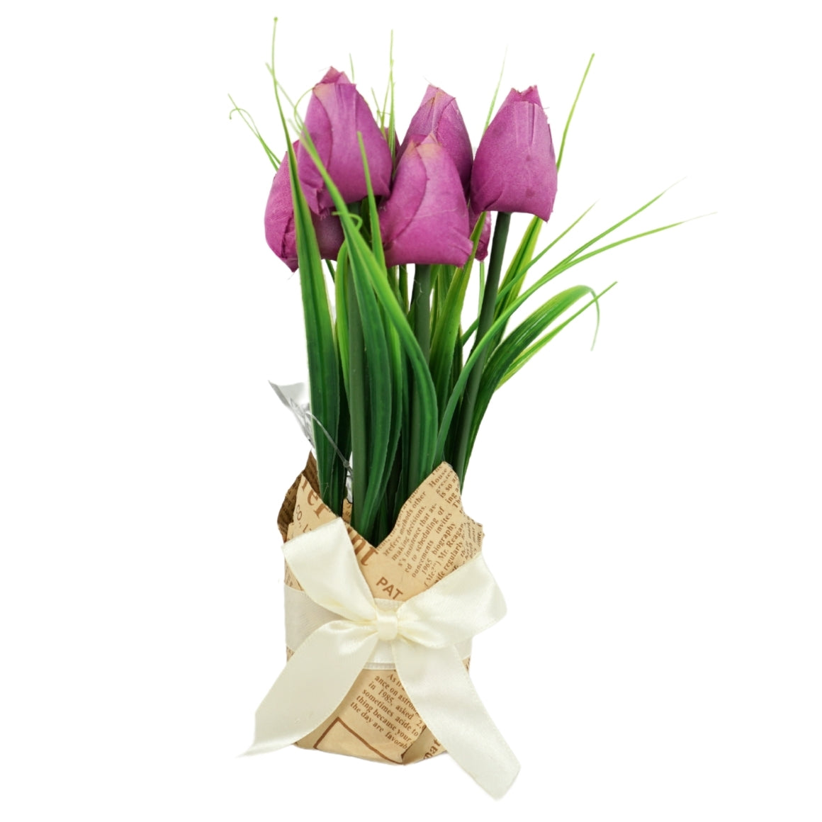 ARTIFICIAL FLOWER NL TULIP IN GIFT WRAP 23 CM