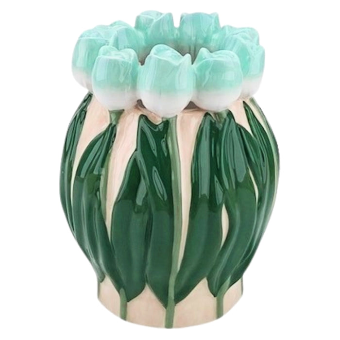 HOUSEVITAMIN TULIPS MINT VASE 18 CM