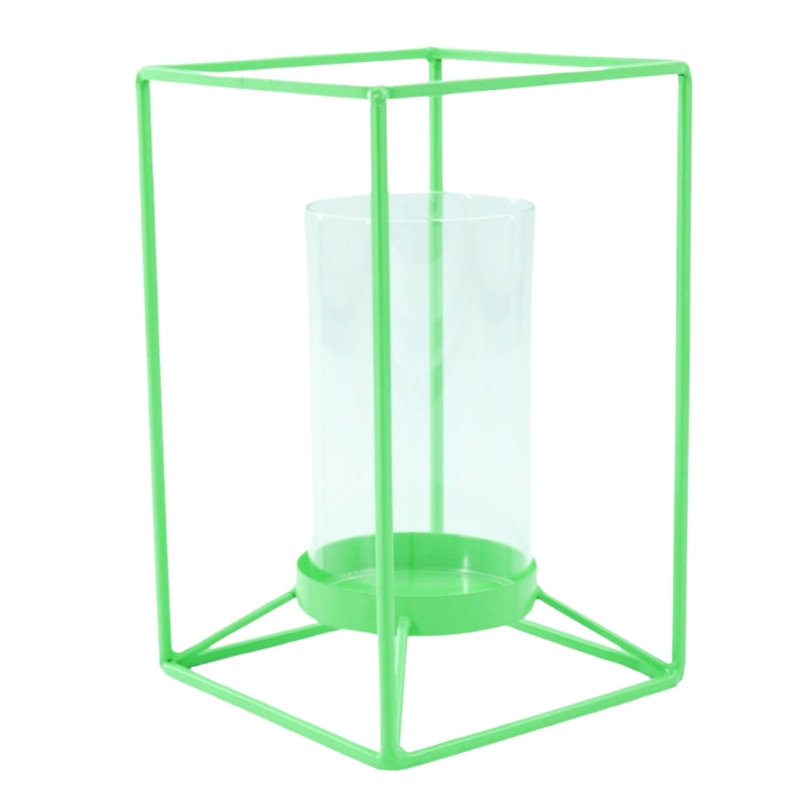 LANTERN GREEN DECOR  25 CM