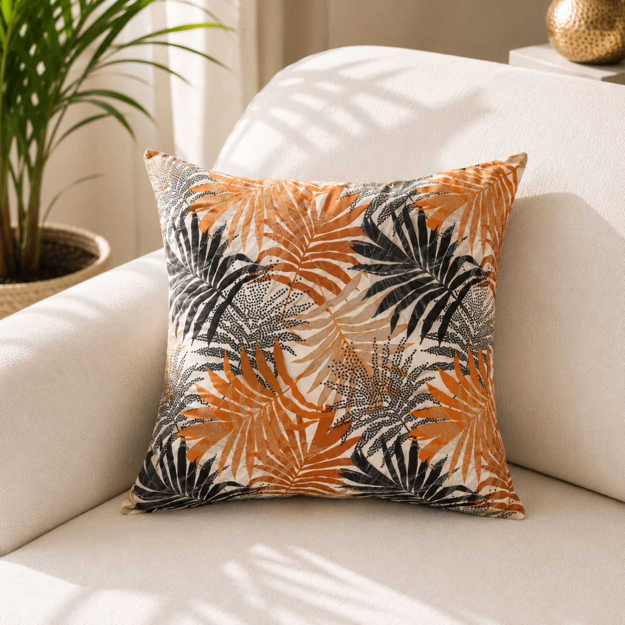 CUSHION COVER 45X45 CM PETEK FABRIC DOUBLE SIDE PRINTED
