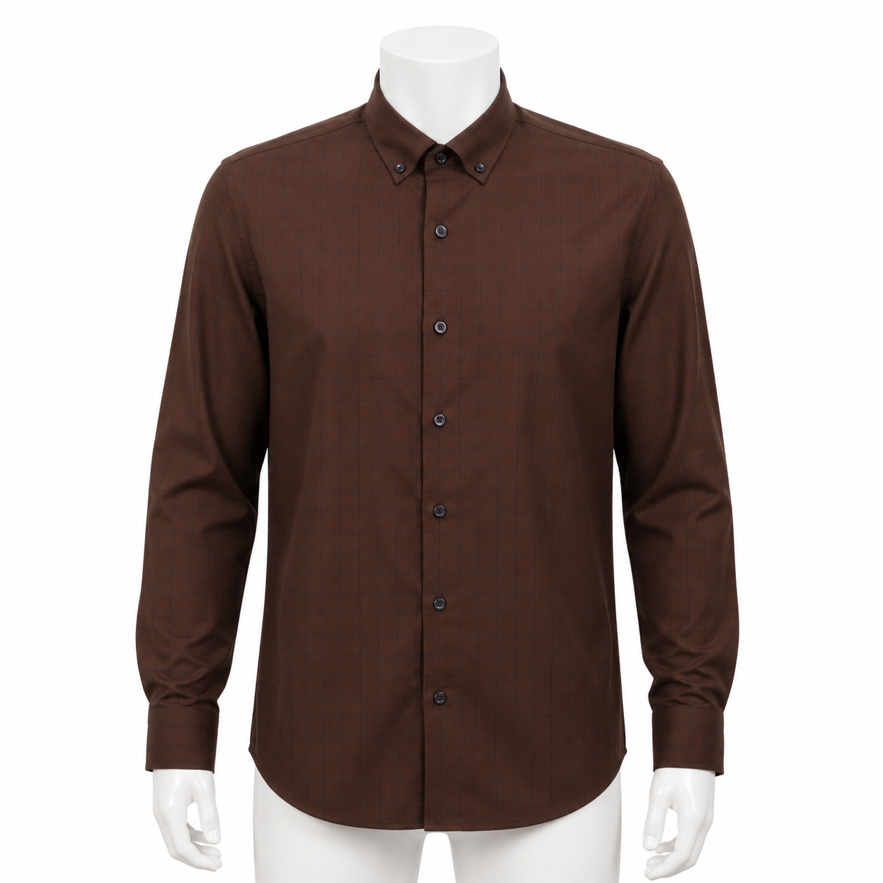 PALMEN SHIRT CHECKED BROWN