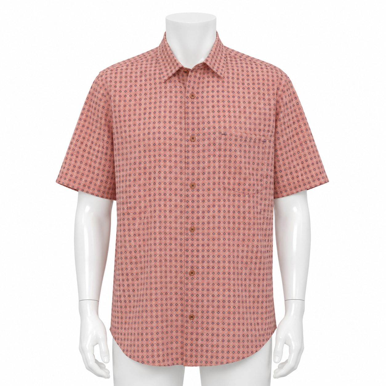 PALMEN SHIRT PEACH SHORT SLEEVE