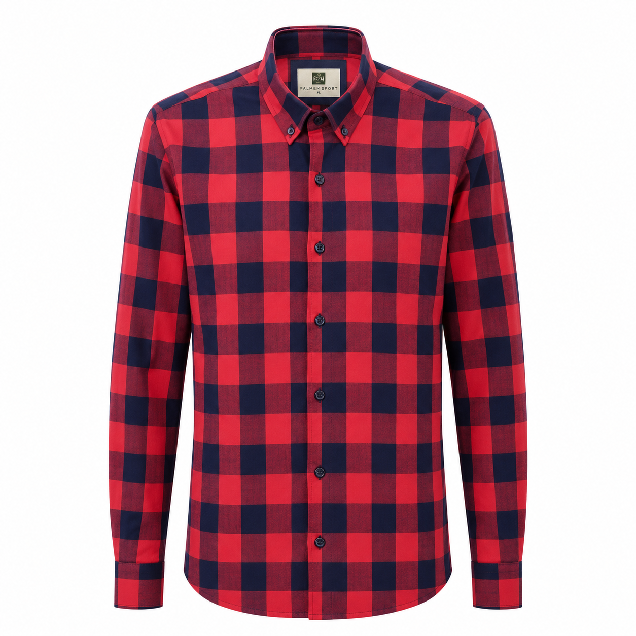 PALMEN CHECKED SHIRT  PINK AND NAVY