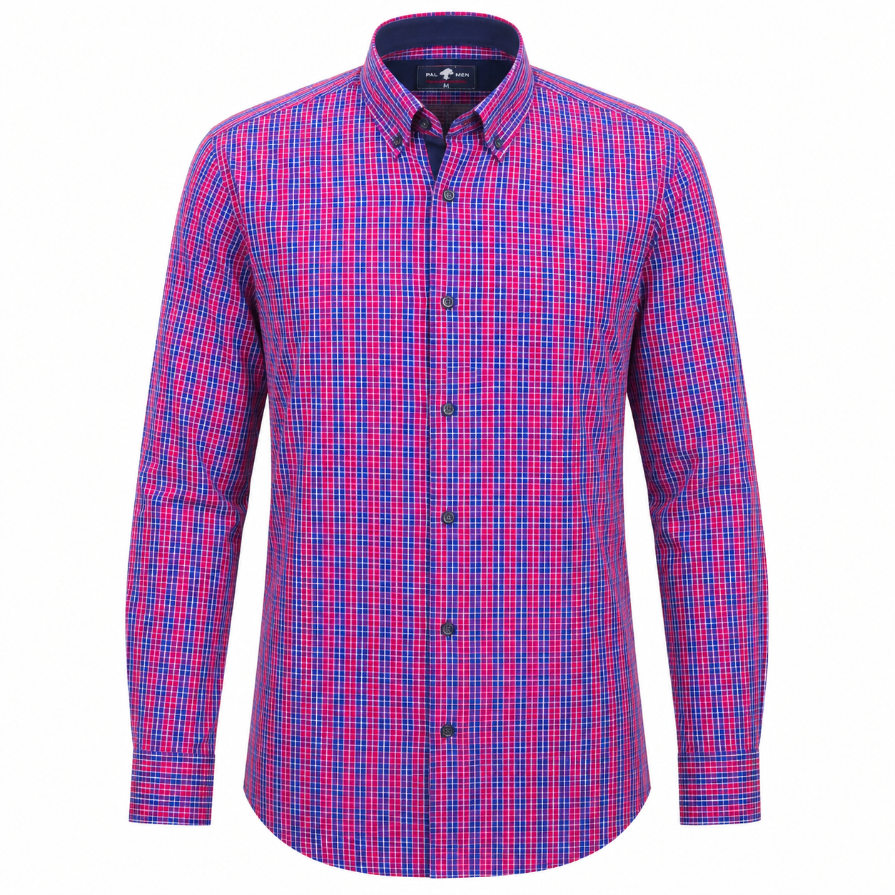 PALMEN SHIRT CHECKED BLUE AND PINK