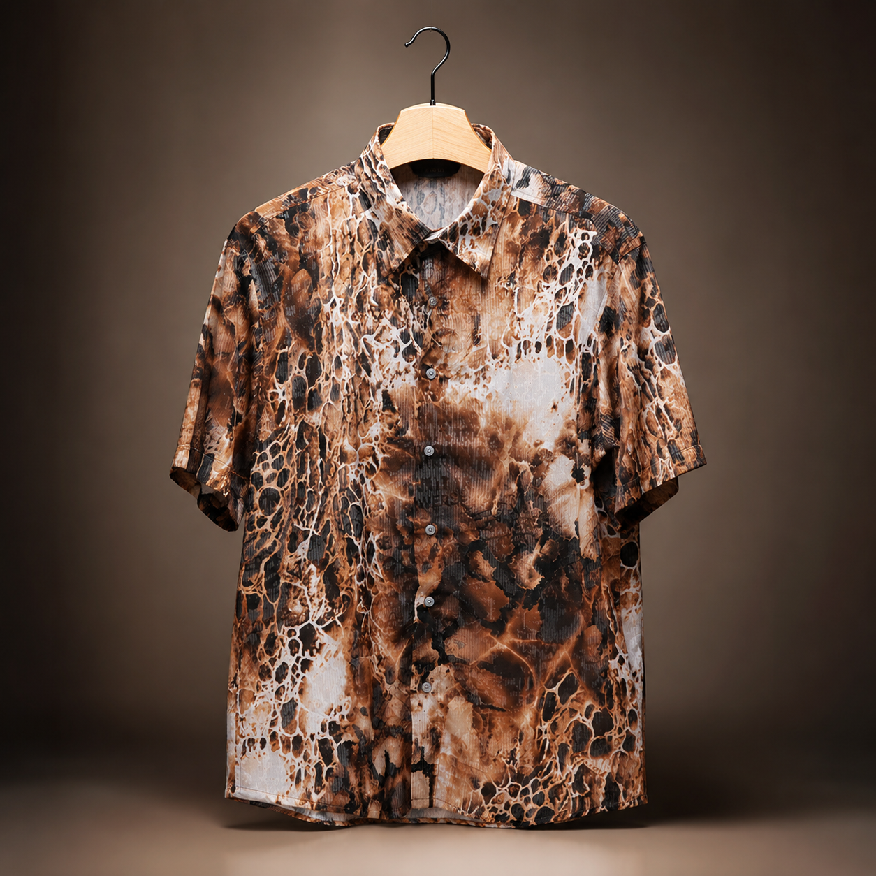 PALMEN BROWN SHIRT SHORT SLEEVE