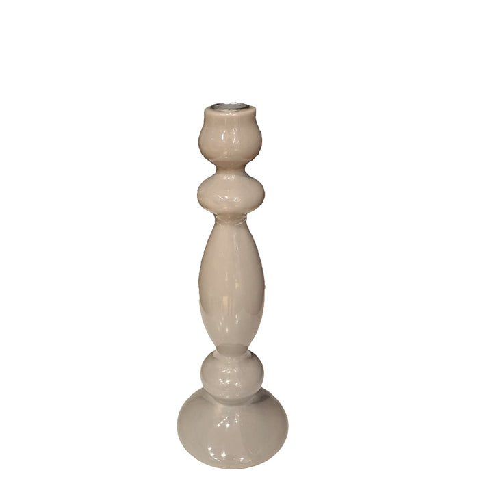 HOME ACCESSORY CANDLE HOLDER- GREY
