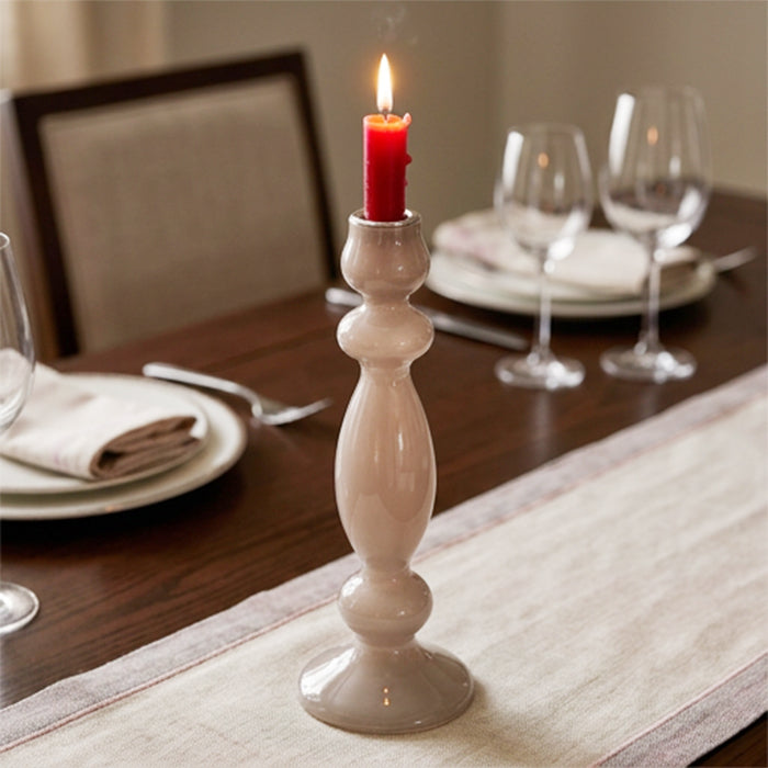 HOME ACCESSORY CANDLE HOLDER- GREY