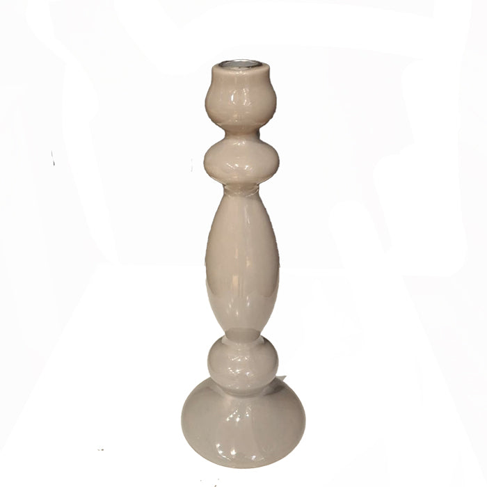 HOME ACCESSORY CANDLE HOLDER- GREY