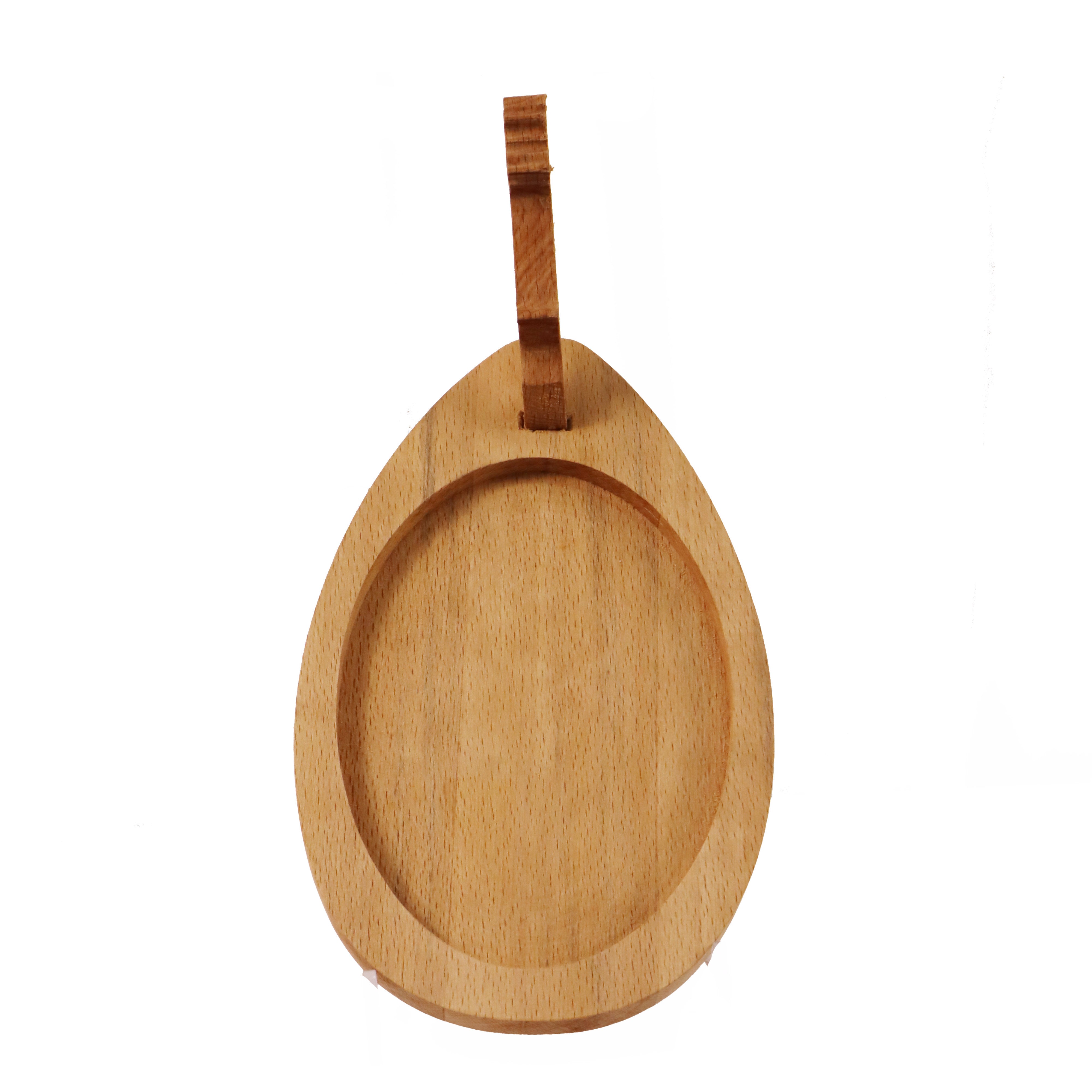 WOODEN PLATE DEER SHAPE