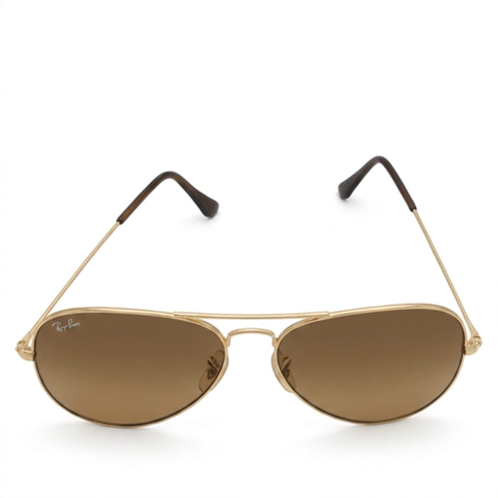 RAYBAN AVIATOR SUNGLASS GOLD/BROWN