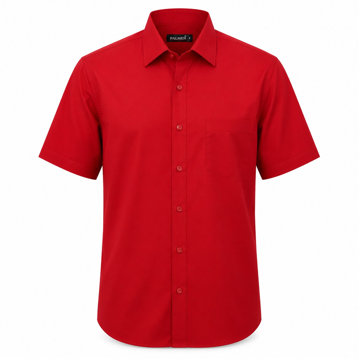 PALMEN RED SHIRT-SHORT SLEEVE