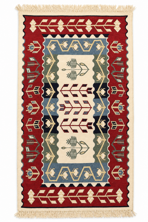 BASAK DESIGN TRADITIONAL COTTON RUG