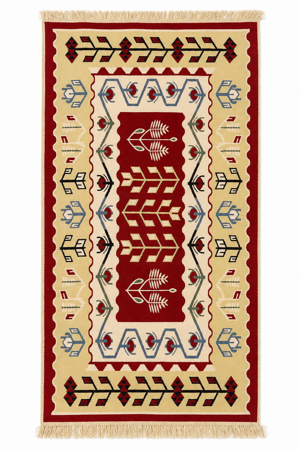 BASAK DESIGN TRADITIONAL COTTON RUG