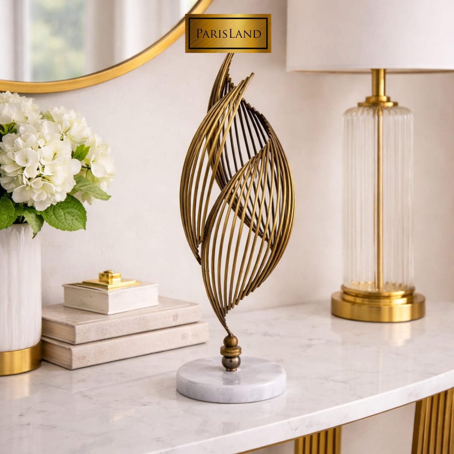 DECOR WAVY BRONZE DECOR H45 CM CEMILE