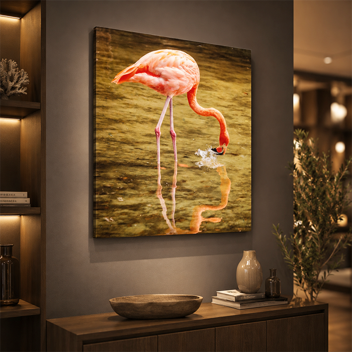 FLAMINGO CANVAS PAINT 70X80 CM