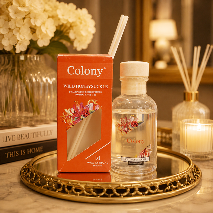COLONY WILD HONEYGLASS FRAGRANCED REED DIFFUSER  100 ML